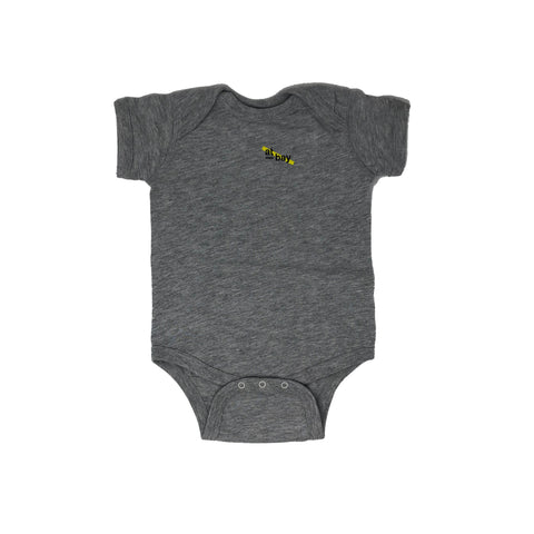 At-Bay Baby Onesie Gray